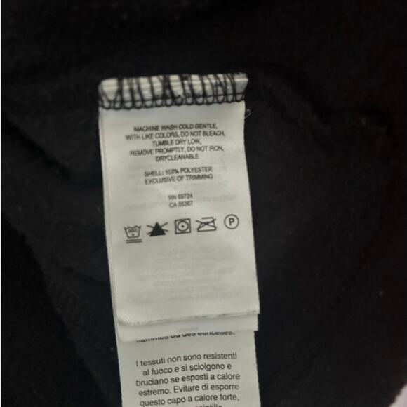 GUC Kid's Black Columbia Fleece Jacket Soft Warm Size XL - Picture 4 of 5